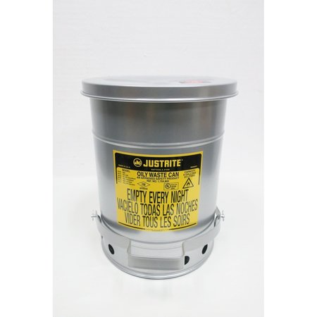 JUSTRITE 0 Six Gallon Oily Waste Can Other Safety Equipment 9104